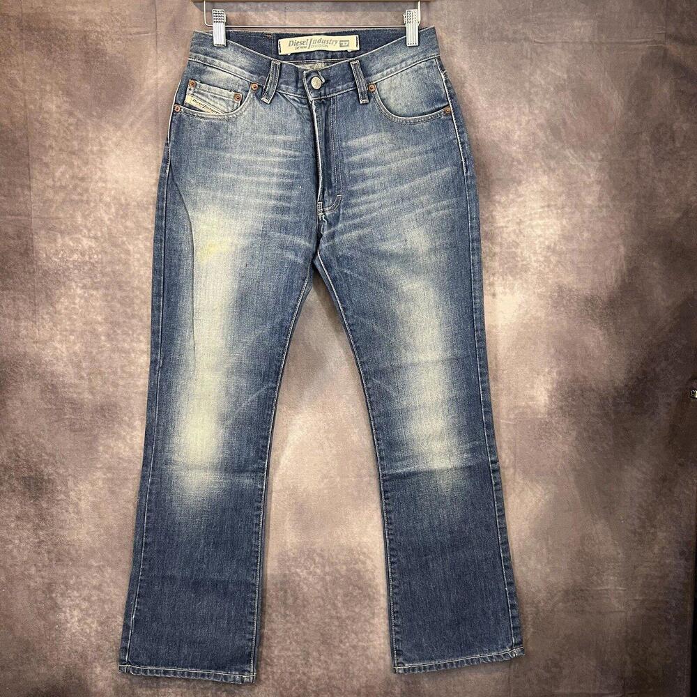VTG Diesel 'Fanker' Jeans Men's 28x30 Blue Regular Slim Bootcut‎ Zip Fly